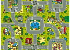 9pcs traffic Route puzzle mat