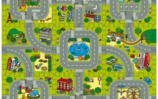 9pcs traffic Route puzzle mat