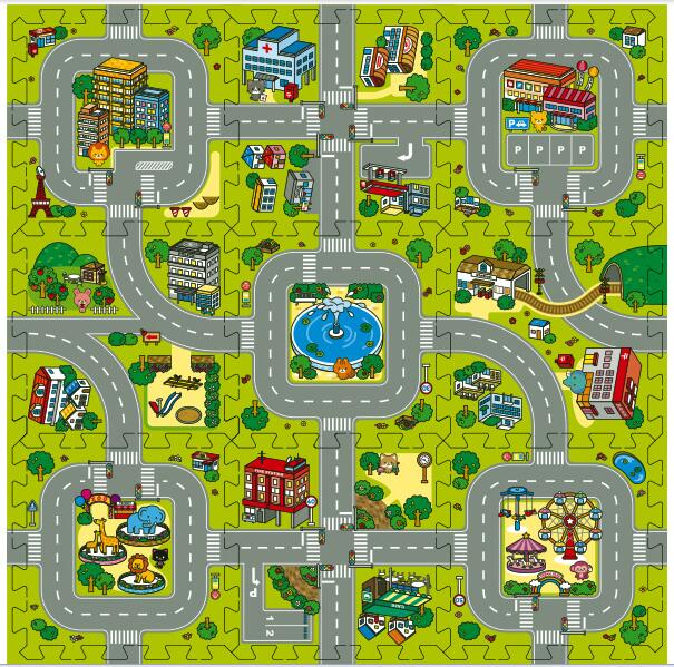 car road play mat