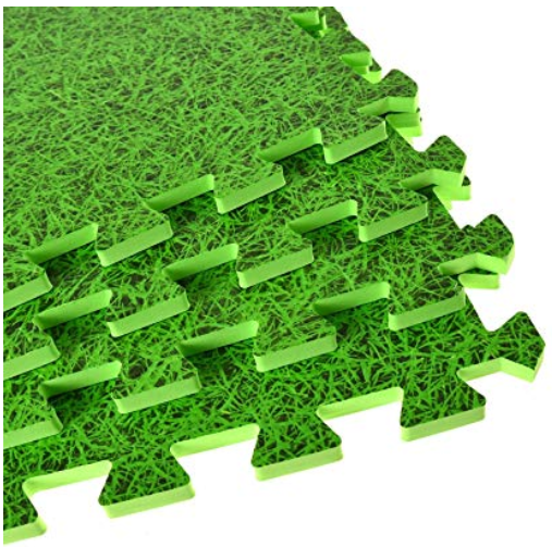 Grass Effect Interlocking Eva Mat, Interlocking Foam Floor Puzzle Tiles Mats