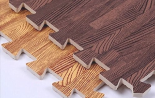 Wooden Pattern Interlock Foam Floor Puzzle Work Gym Mat