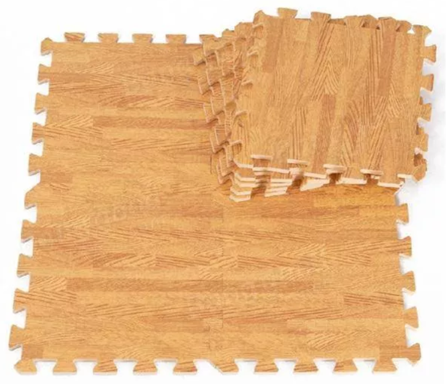 wooden light puzzle mat